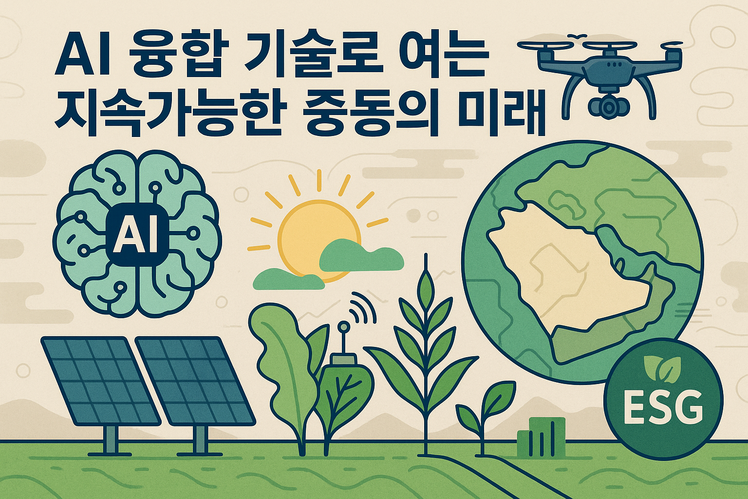 "중동 내 추가 도시 전략과 융합 기술"에 대한 이미지입니다.