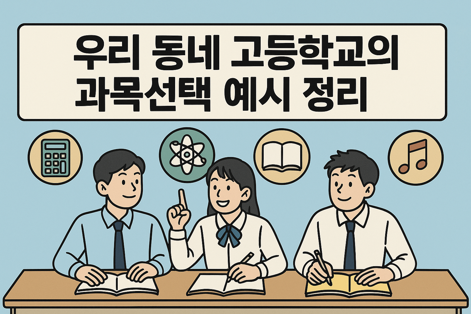 우리 동네 고등학교의 과목 선택