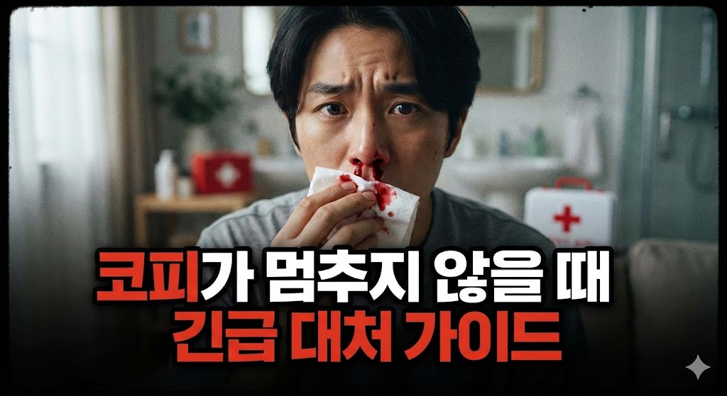 코피가 멈추지 않을때 대처법