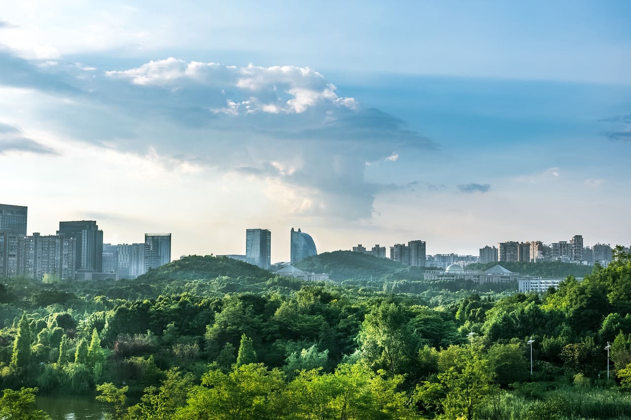 공원 도시 사진