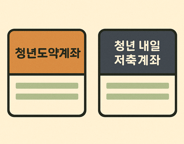 청년도약계좌 vs 청년내일저축계좌&amp;#44; 2025년 지금 선택해야 할 통장은?