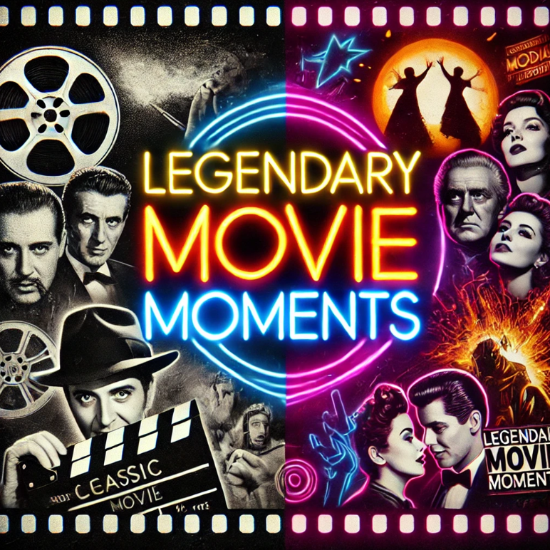 고전과 현대 영화의 아이코닉한 분위기를 한 화면에 담은 세트 이미지