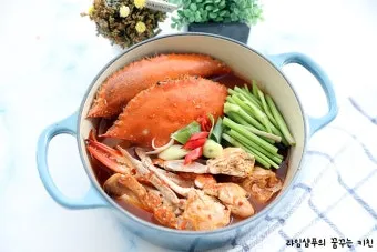 10월 제철음식 꽃게탕 황금레시피 따라하기로_10