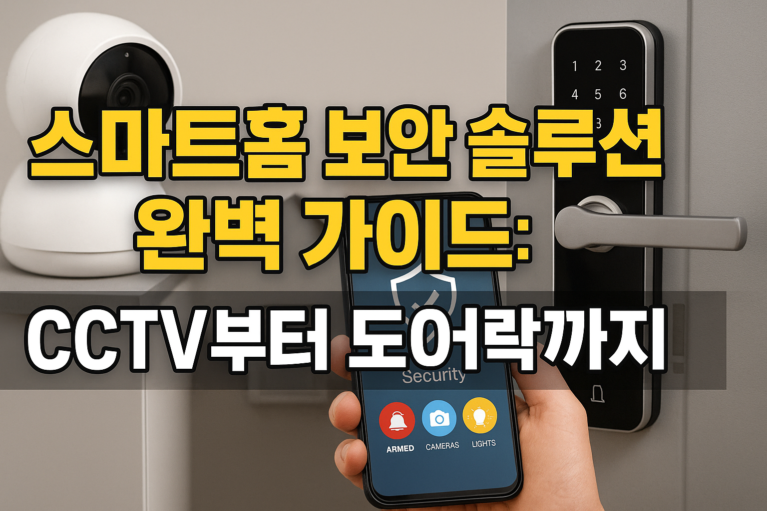 스마트홈 보안 솔루션 완벽 가이드: CCTV부터 도어락까지