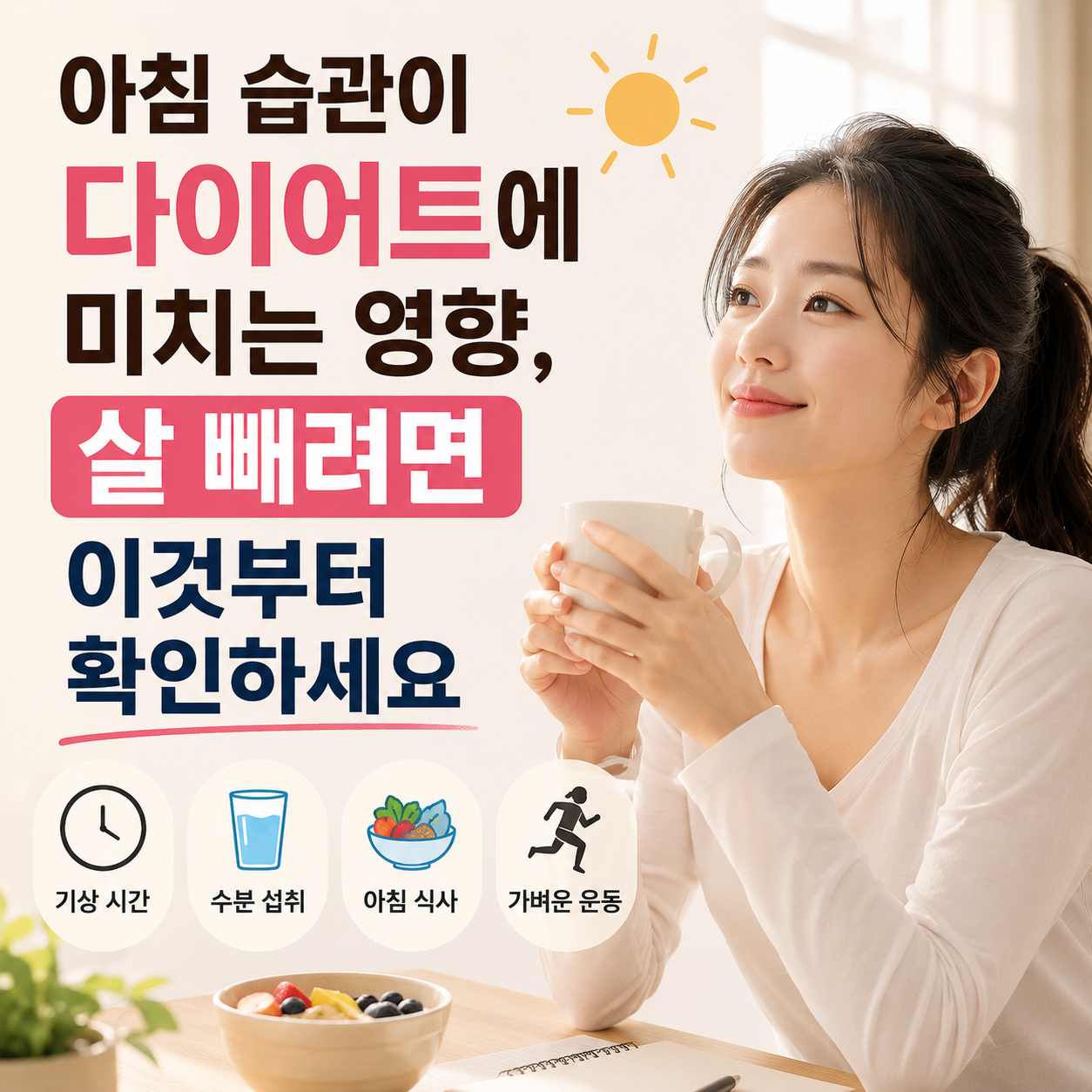 아침 습관이 다이어트에 미치는 영향