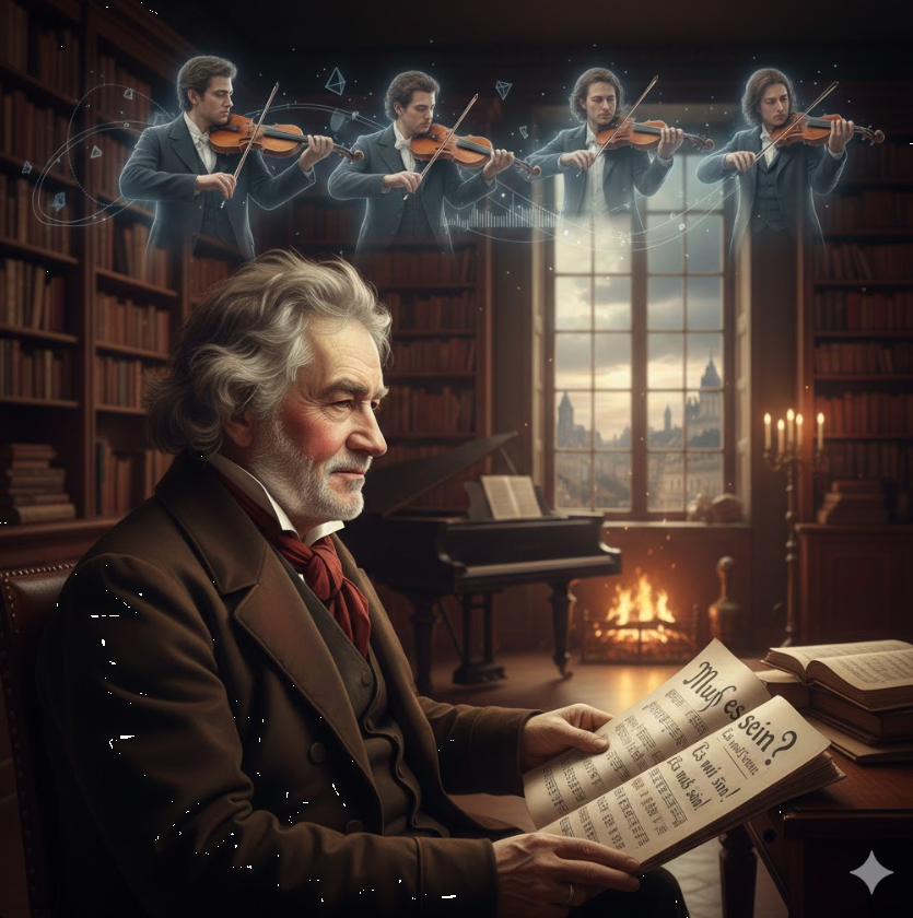 베토벤 후기 현악4중주 관련 그림