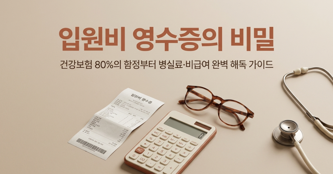 입원비 계산방법 총정리: 병실료&middot;식대&middot;검사비 구분되는 방식과 영수증 읽는 법