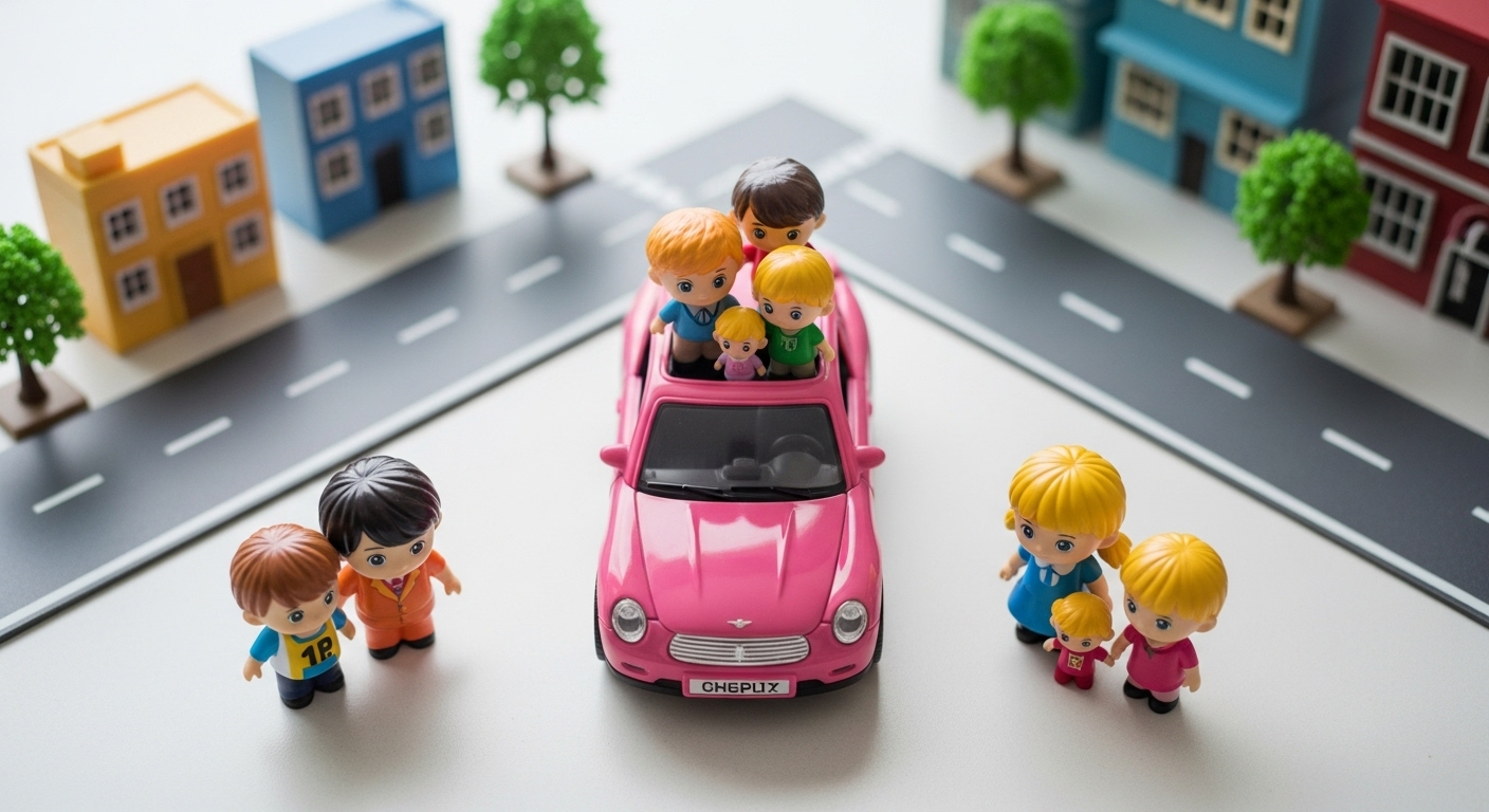 분홍색 번호판: