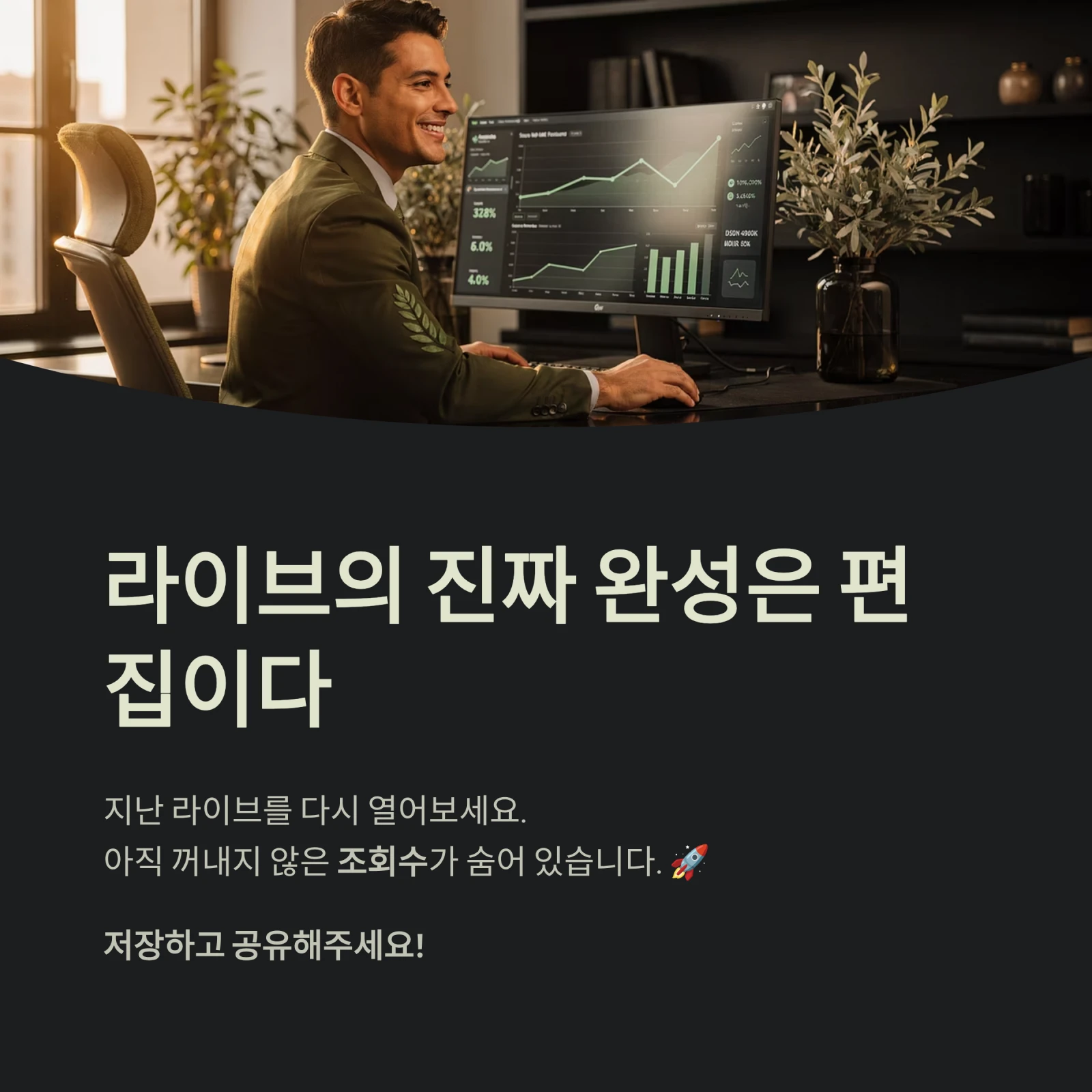 라이브의 진짜 완성은 편집이다