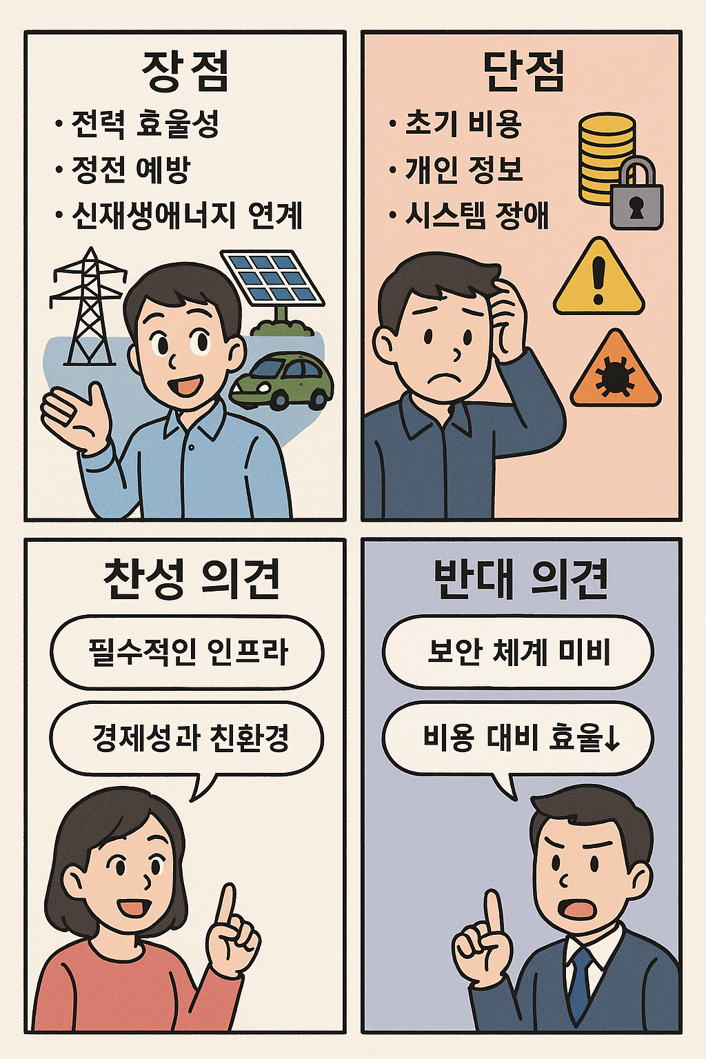 스마트그리드의 장단점 정리
