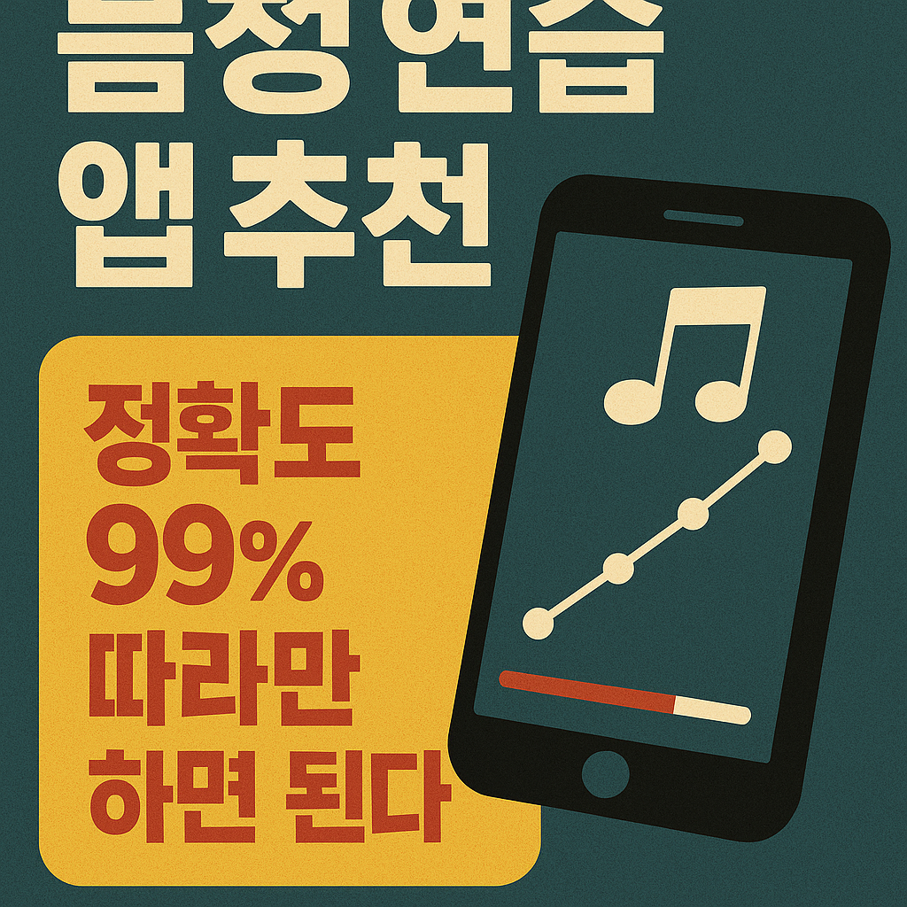 음정 연습 앱 추천, 정확도 99% 관련한 사진