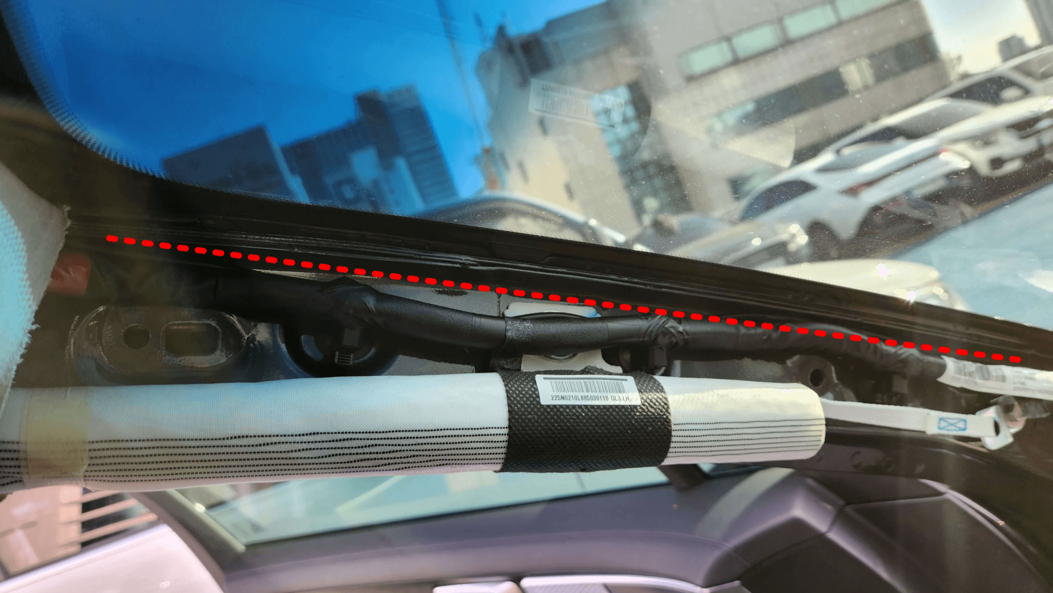 A필러 케이블지나가는경로