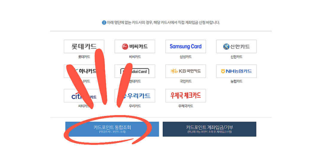 카드포인트 조회,현금화 방법