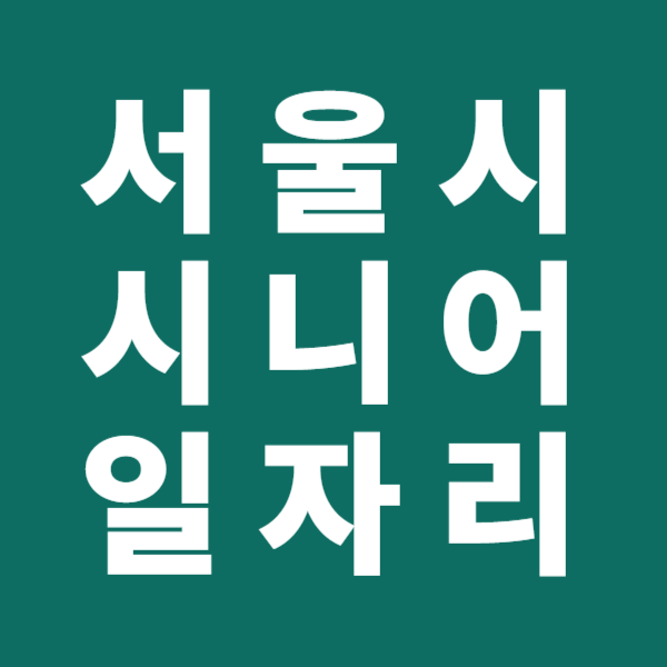 서울시 시니어 일자리