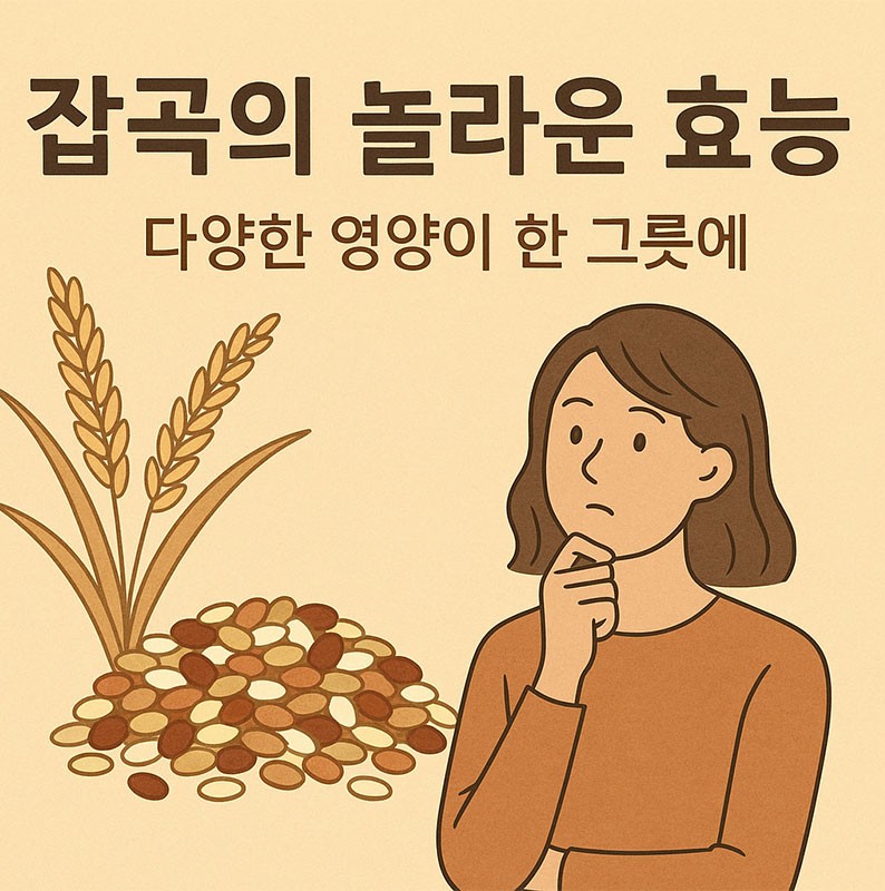 잡곡의 놀라운 효능 다양한 영양이 한 그릇에
