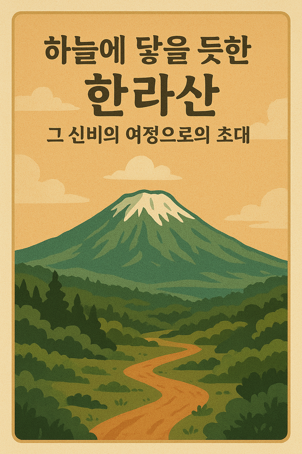 하늘에 닿을 듯한 한라산, 그 신비의 여정으로의 초대