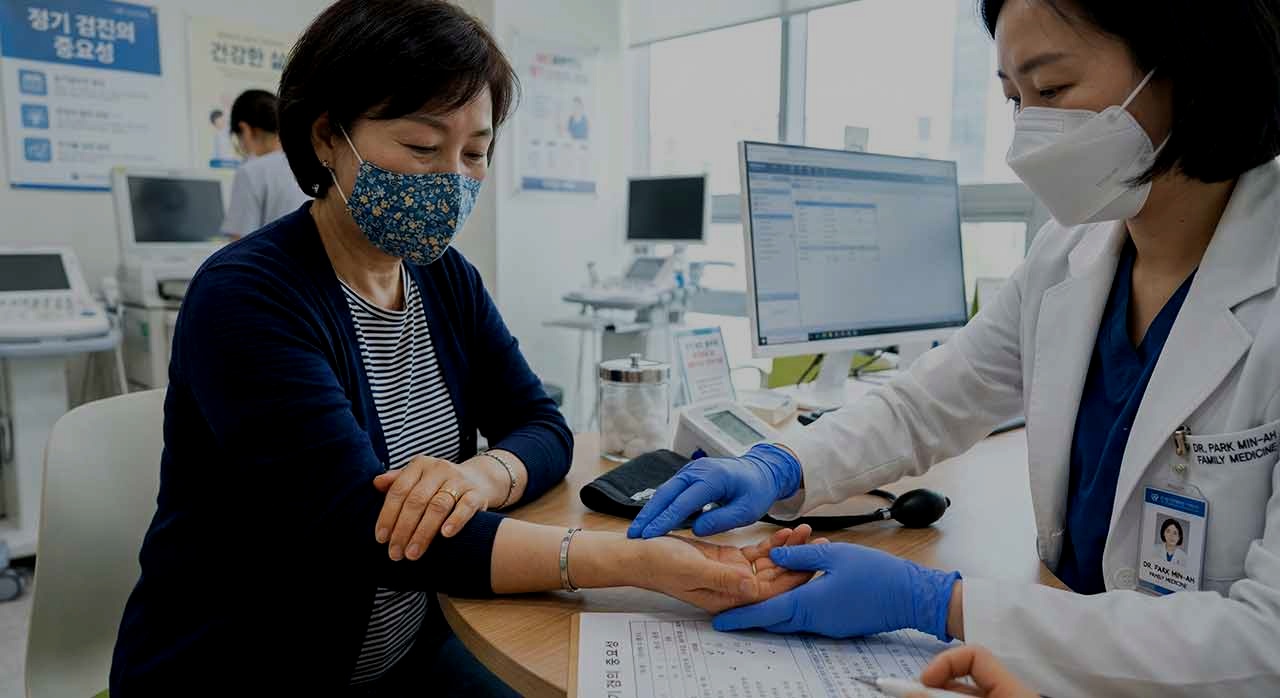 건강 검진을 받는 장면은 질병 예방의 중요성을 보여준다. [ⓒ이달의건강]