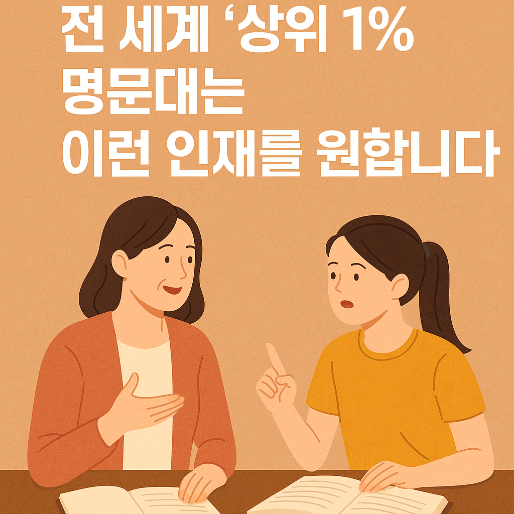 전 세계 '상위 1%' 명문대는 이런 인재를 원합니다