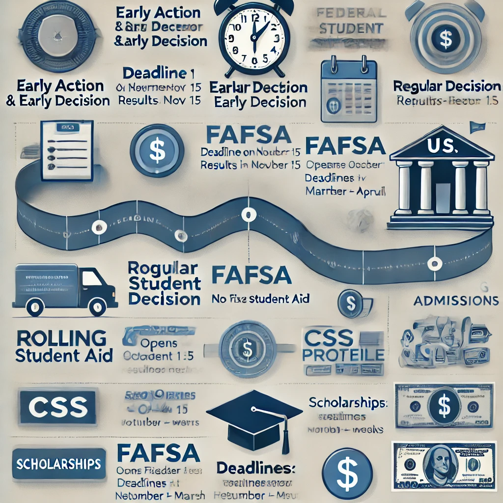 미국 대학 원서 및 재정보조 접수 시기