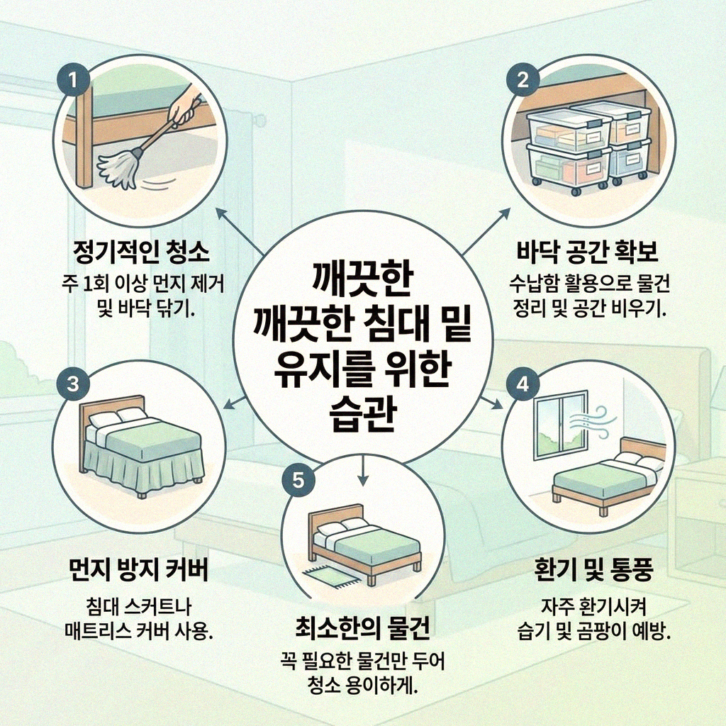 침대 밑 먼지 쌓이지 않게 관리하는 숨은 비법