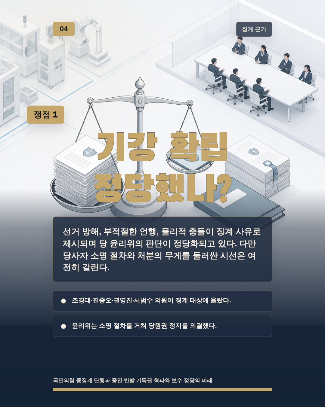 기강 확립 정당했나?