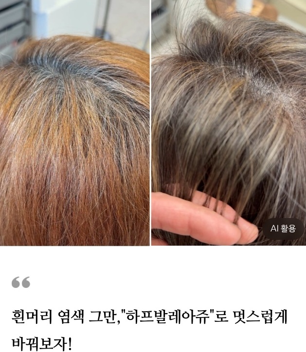 새치염색의달인-이진용-하프발레아쥬