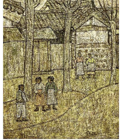 출처-한국근현대미술전-인스타그램-박수근-골목안풍경