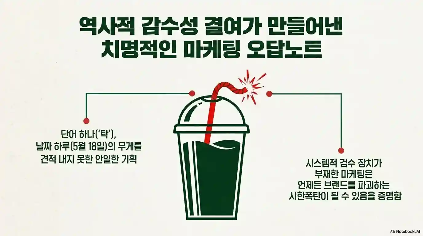스타벅스 탱크데이 논란이 된 문구