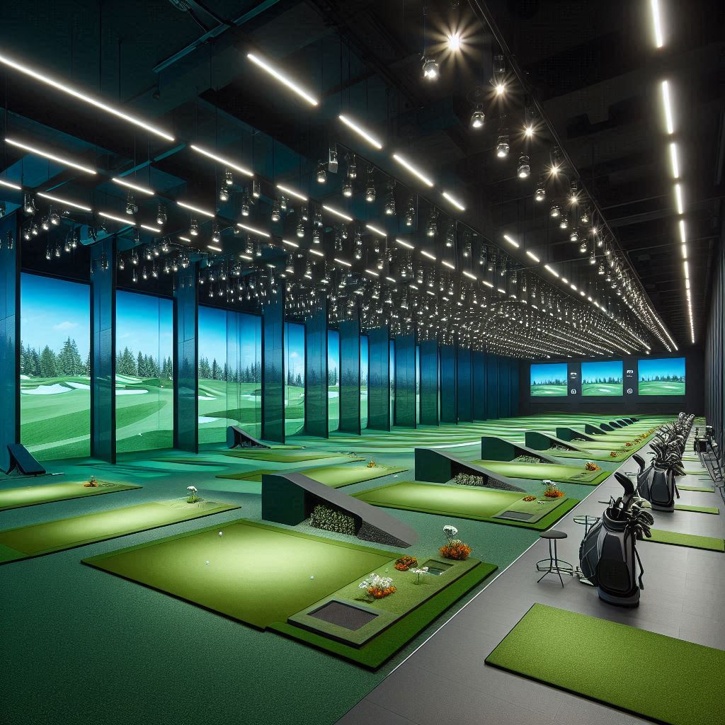 실내골프연습장 배경