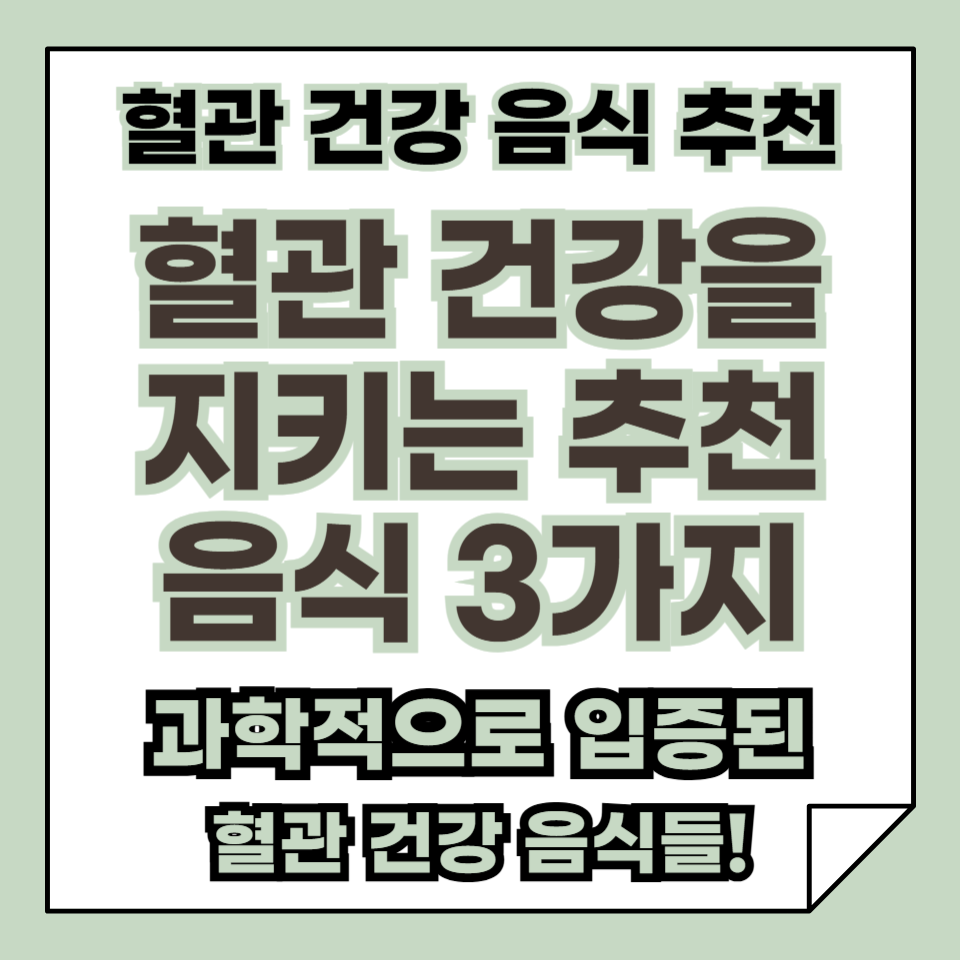 매일 막히는 혈관, 어떻게 청소할까? ❘ 혈관 건강을 지키는 음식 3가지