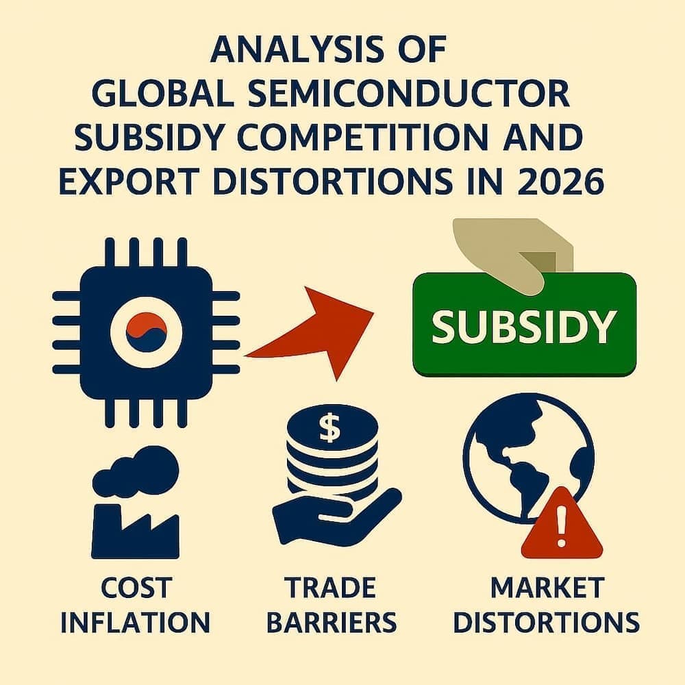 2026년 글로벌 반도체 보조금 경쟁 심화와 수출 왜곡 가능성 분석