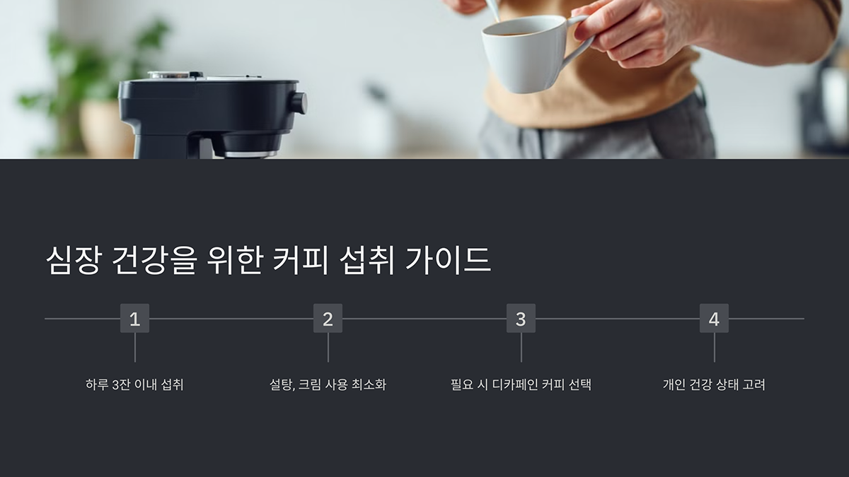 심장 건강을 위한 커피 섭취 가이드