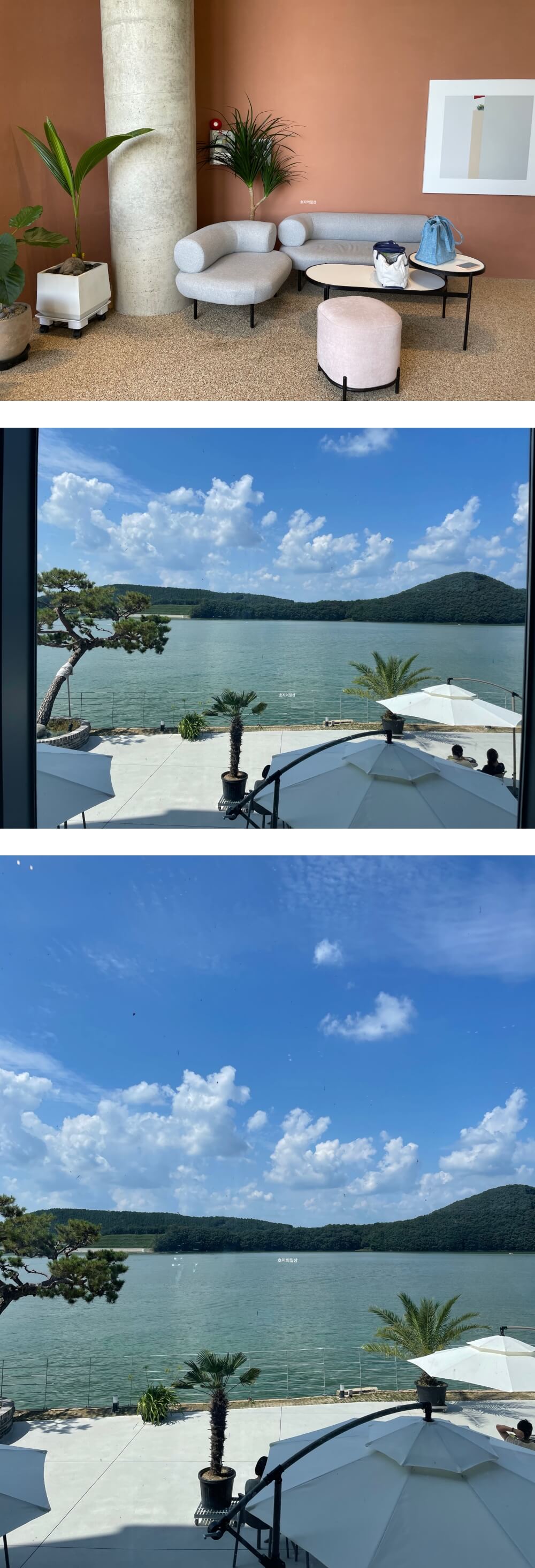 용인 이동 저수지 뷰 카페 맛집 그린 웨일 - 1층 좌석