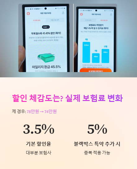 할인 체감도는? 실제 보험료 변화
