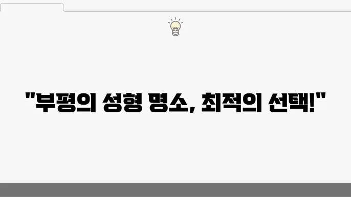 부평역 성형외과와 관련된 정보