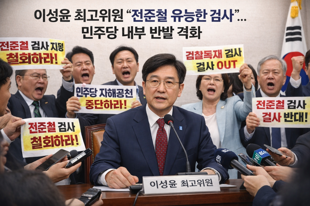 이성윤 '전준철 유능한 변호사' 발언에 민주당 내홍 격화, 무슨 일?