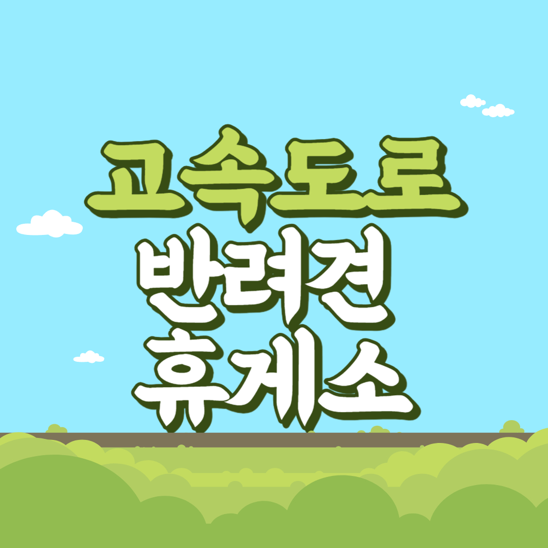 고속도로 반려견 휴게소