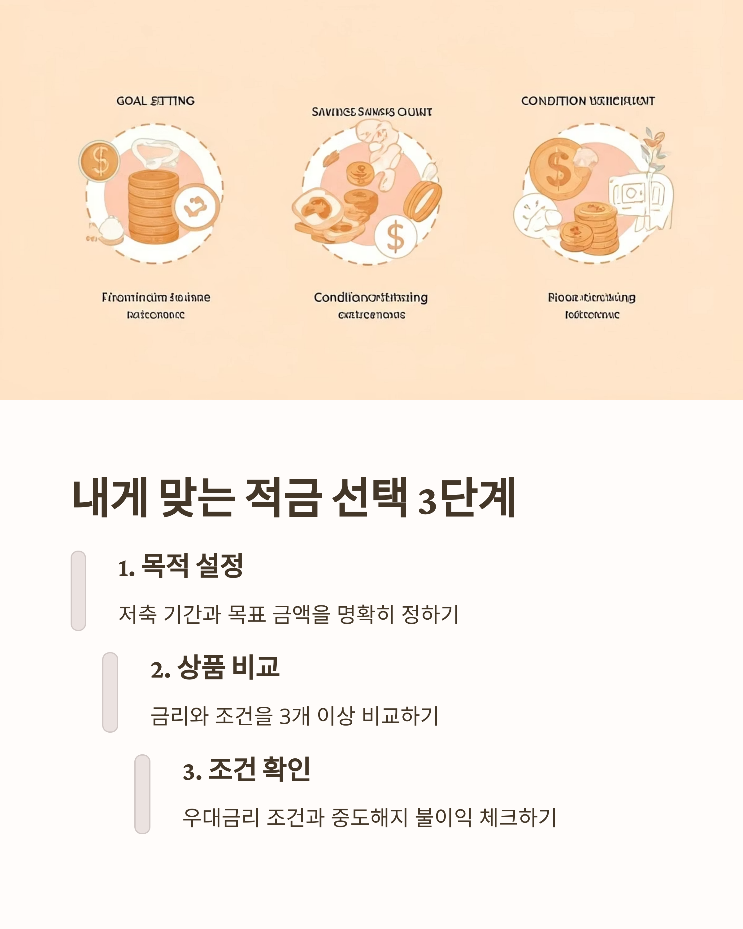 내게 맞는 적금 선택 3단계