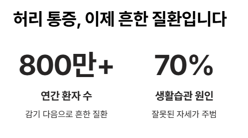 허리통증 원인과 좋은 운동 