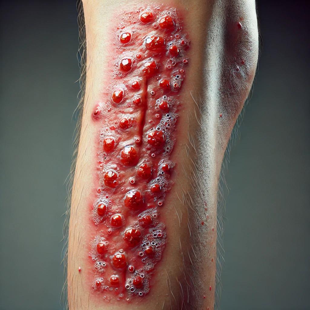 다리 대상포진 사진
