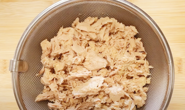 참치 기름 빼