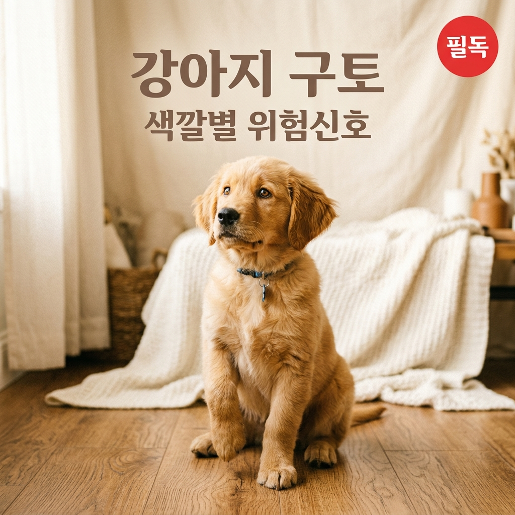 강아지 구토 그냥 두면 안 되는 이유? 색깔별 위험 신호와 즉시 대처법