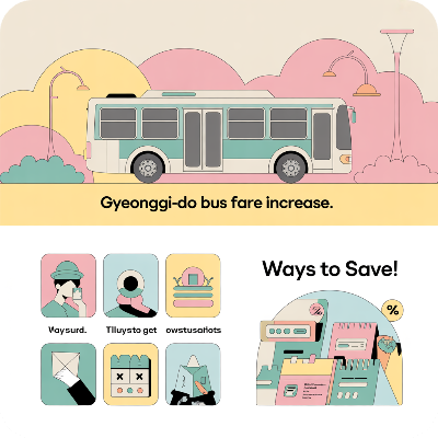 경기도 버스요금 인상 후? 할인받는 방법 이미지