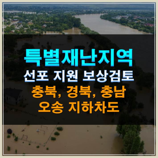 썸네일-특별재난지역 선포 지원 보상 충북 경북 충남 검토 오송 지하차도