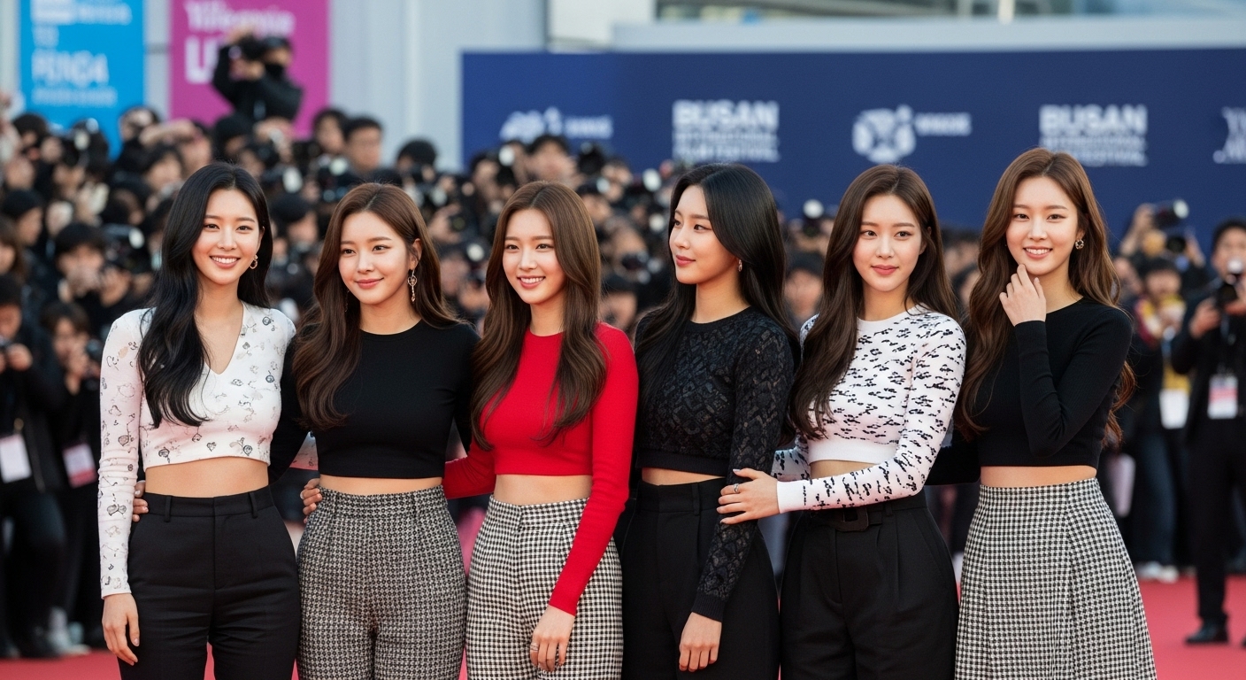 부산국제영화제에 참석한 여자들