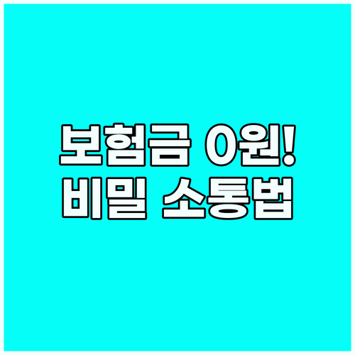 렌터카 보험 자기부담금 0원 만드는 ..
