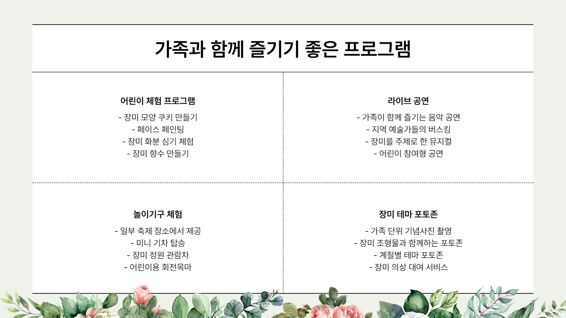 2025 장미축제 일정과 주요 행사 총정리