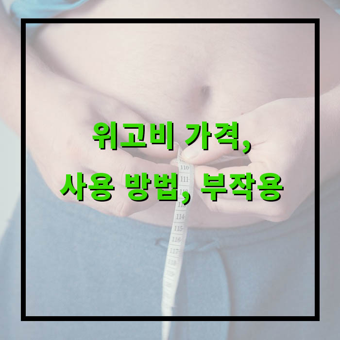 위고비 가격, 사용 방법, 부작용