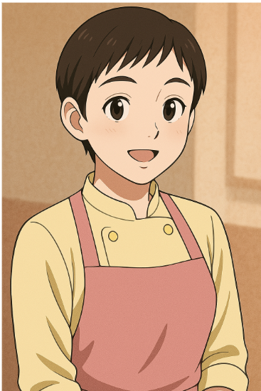 한국 드라마 내 이름의 김삼순. 짧은 머리를 한 여주인공이 웃고 있다.