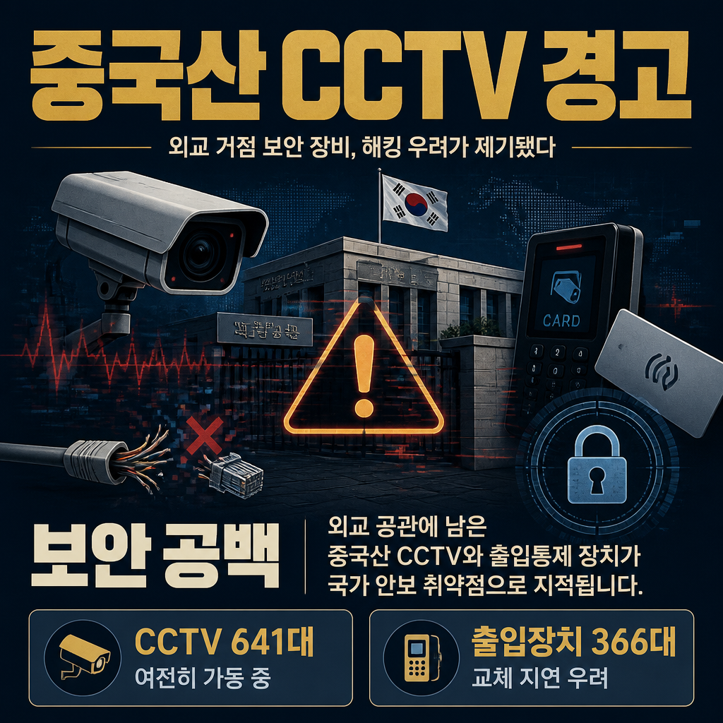 중국산 CCTV 경고